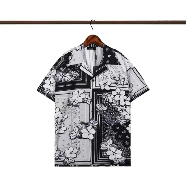 Amiri Bandana Print Shirt Floral Bandana Patchwork