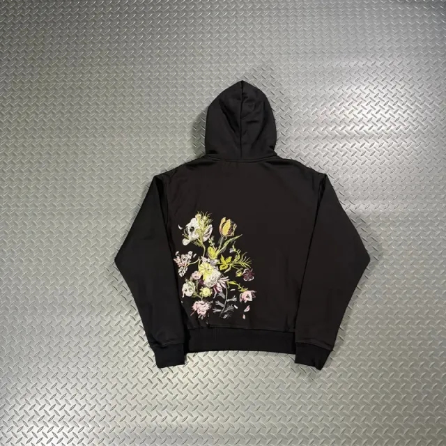 新款花卉卫衣/黑