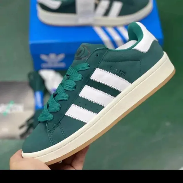 Adidas Campus Green and White