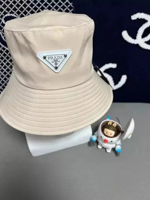 Prada Bucket Hat Logo Patch
