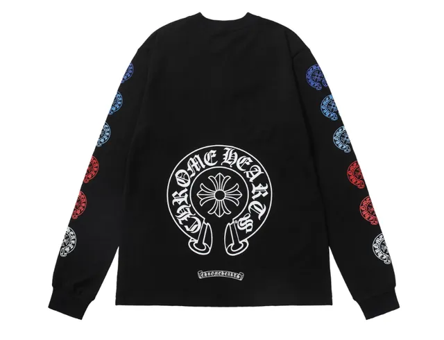 Chrome Hearts Long Sleeve Tee Cross Logo Print