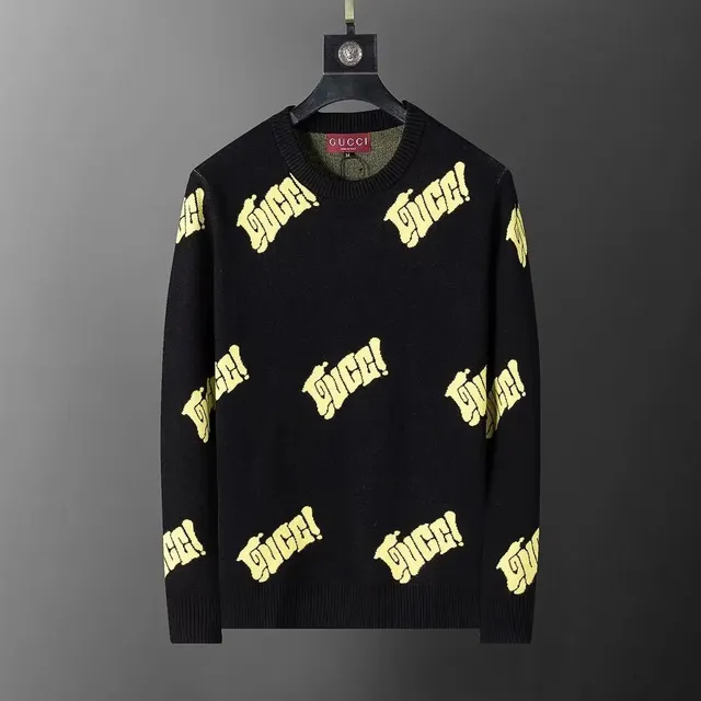 Gucci Knit Sweater All-Over Logo Print