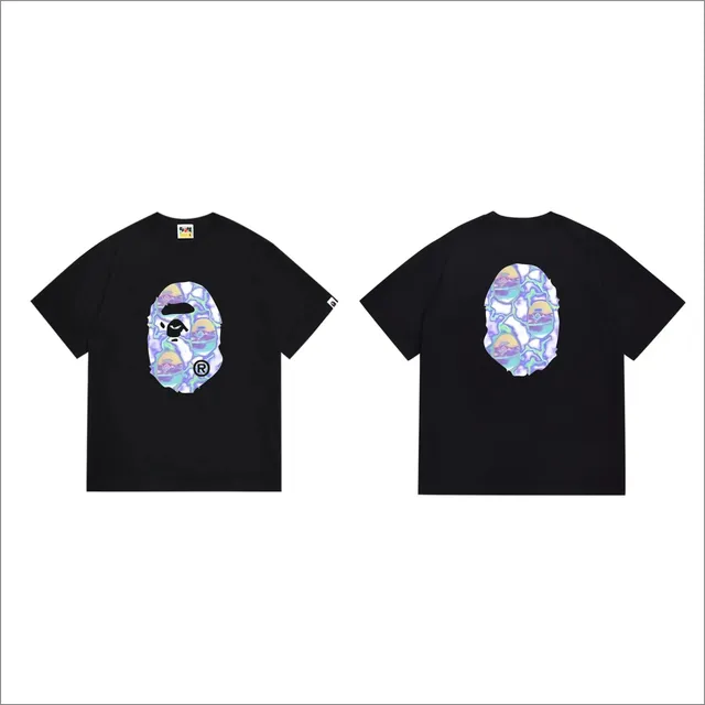 BAPE Shark Tee Holographic Ape Head