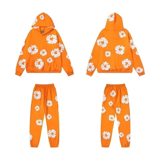 Denim Tears Hoodie and Joggers Set Floral Print