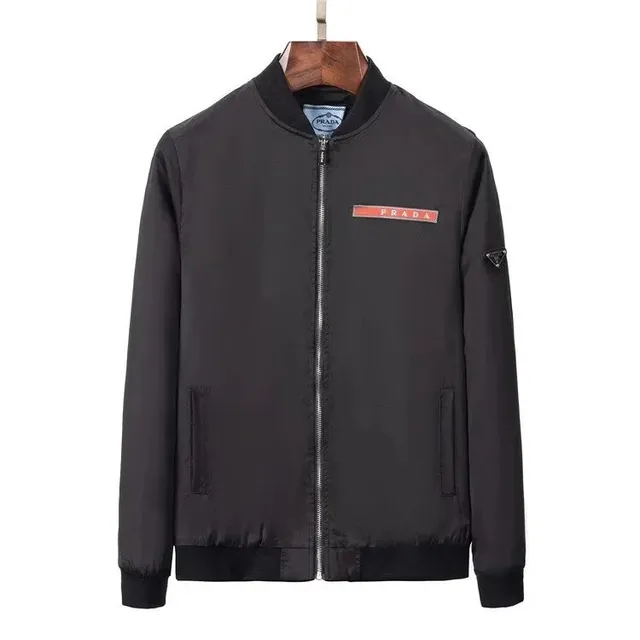 Prada Bomber Jacket Logo Patch
