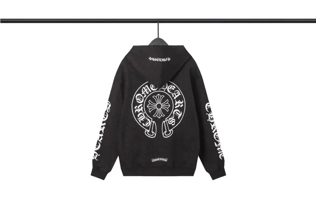 Chrome Hearts Hooded Sweatshirt Cross Logo Print