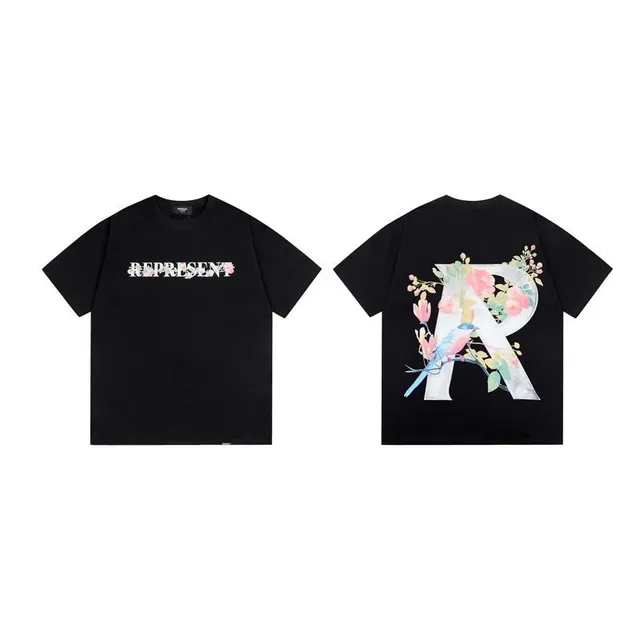 Represent Graphic Tee Floral R Logo