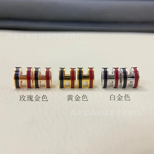 【黑间红珐琅】耳钉