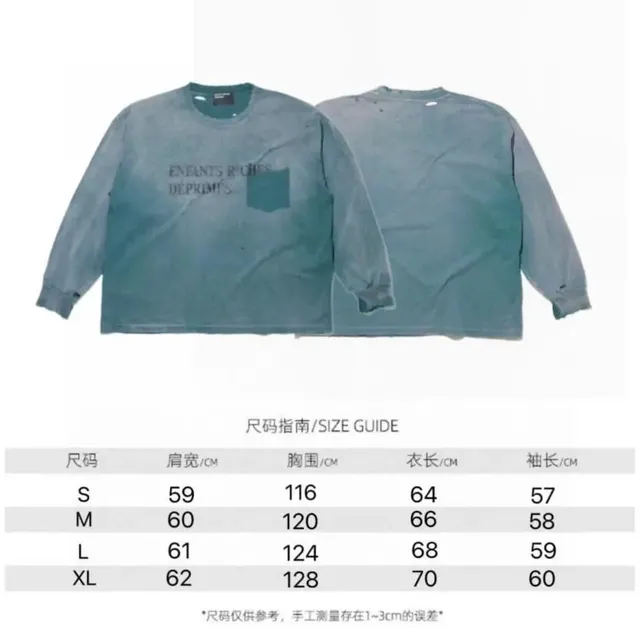 Enfants Riches Déprimés Long-Sleeve Tee Distressed Print