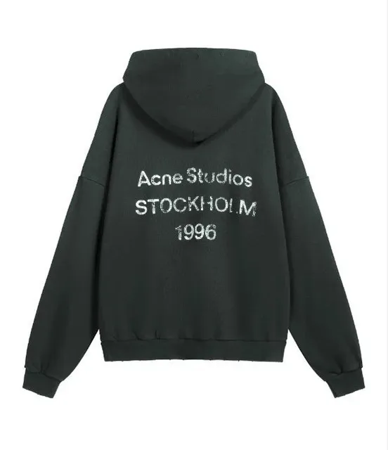 Acne Studios Hooded Sweatshirt Stockholm 1996 Print