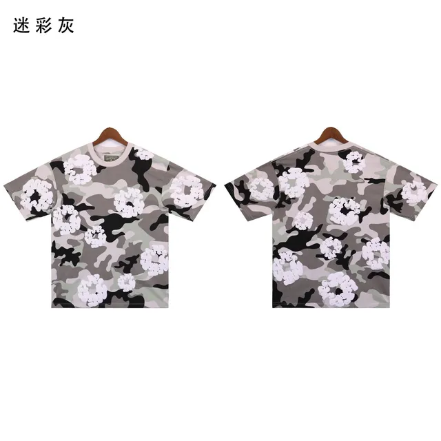 Balenciaga T-Shirt Camouflage with Floral Print