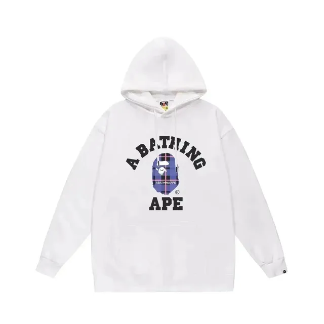 BAPE Hoodie Plaid Ape Head