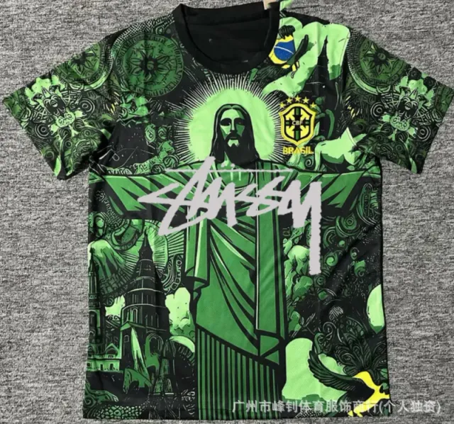 Stüssy Graphic Tee Christ the Redeemer Brazil Print