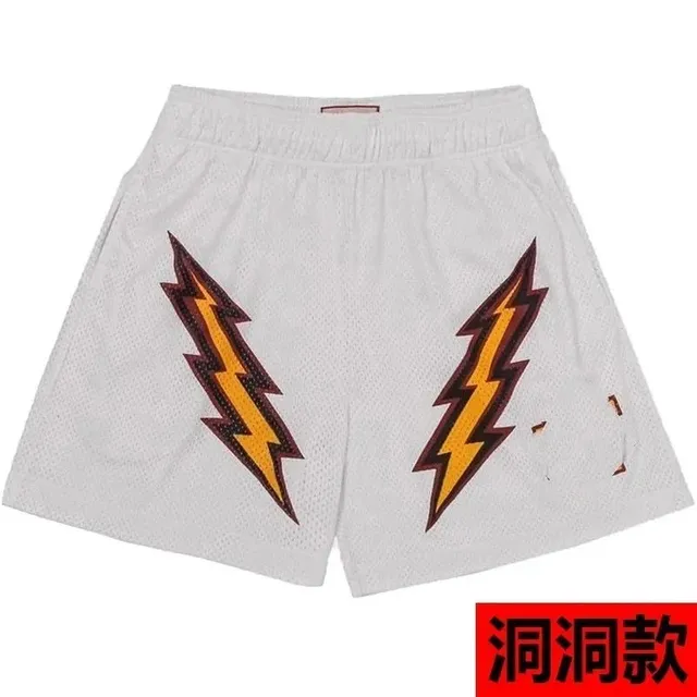 Eric Emanuel Mesh Shorts Lightning Bolt