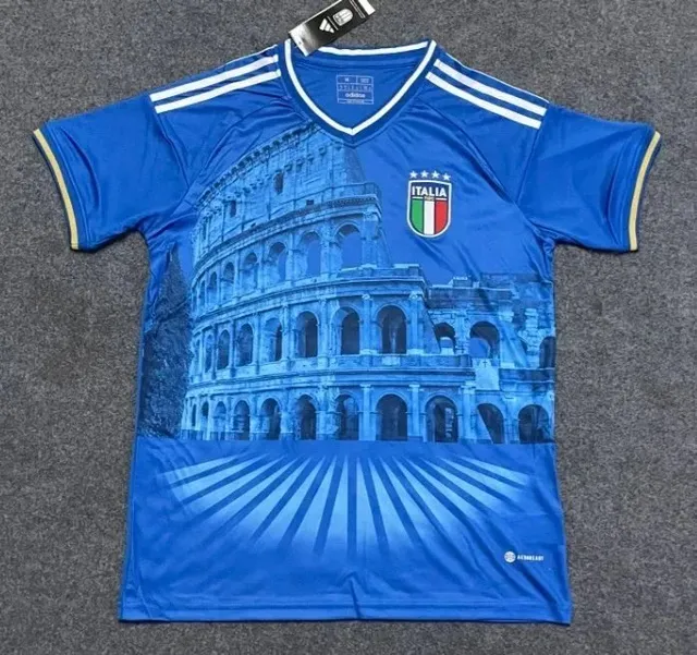 Adidas Italy National Team Jersey Colosseum Print