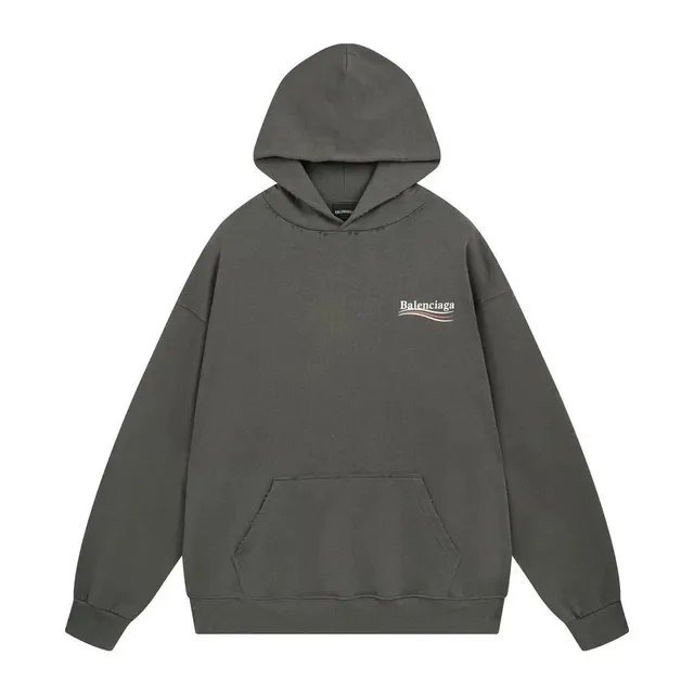 Balenciaga Logo Hoodie Wavy Logo