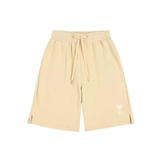Amiri Heart Logo Shorts Beige