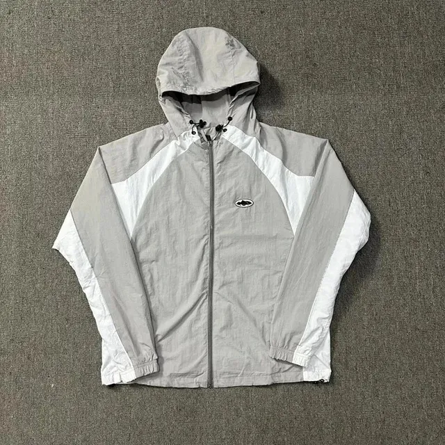 Corteiz Windbreaker Jacket Grey/White Panel