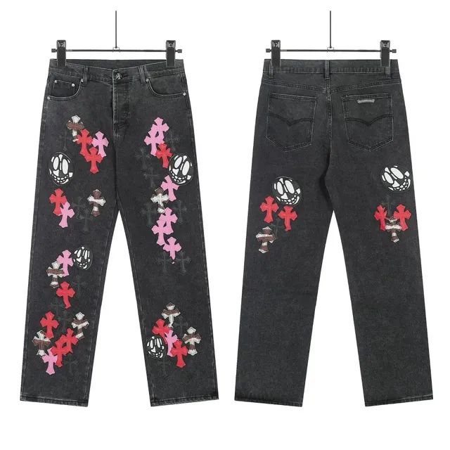Chrome Hearts Jeans Cross and Skull Patch