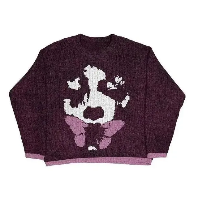Corteiz Knit Sweater with Butterfly Detail