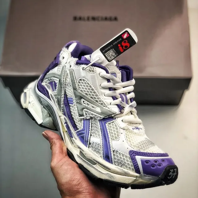 Balenciaga Triple S Purple Mesh