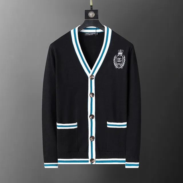 Dolce & Gabbana V-Neck Cardigan Crown DG Logo