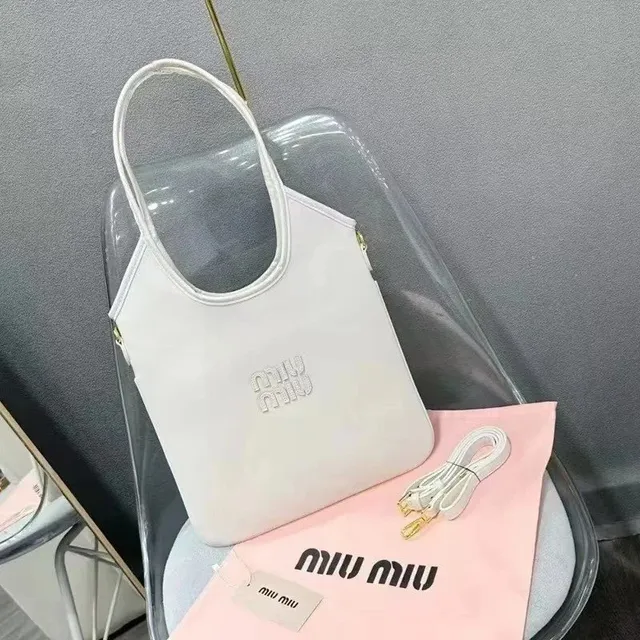 Miu Miu Logo Tote Clear PVC Trim