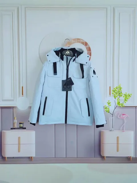 Canada Goose Parka Light Blue with Black Accents