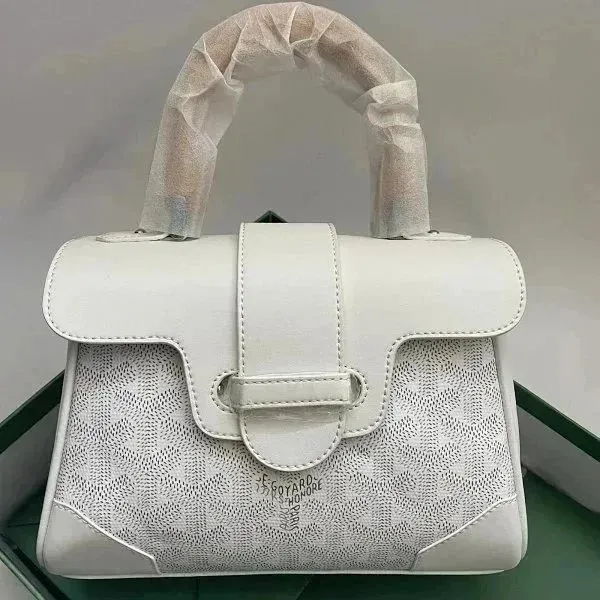 Goyard Saint Louis White Chevron