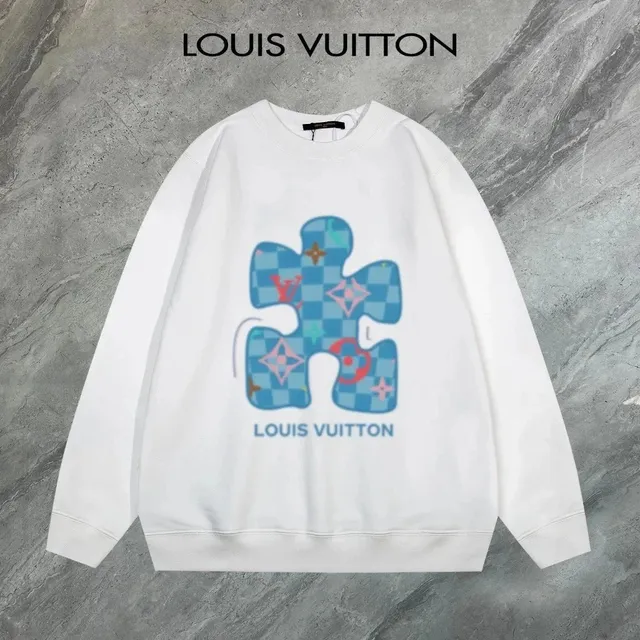 Louis Vuitton Crewneck Sweatshirt Puzzle Print