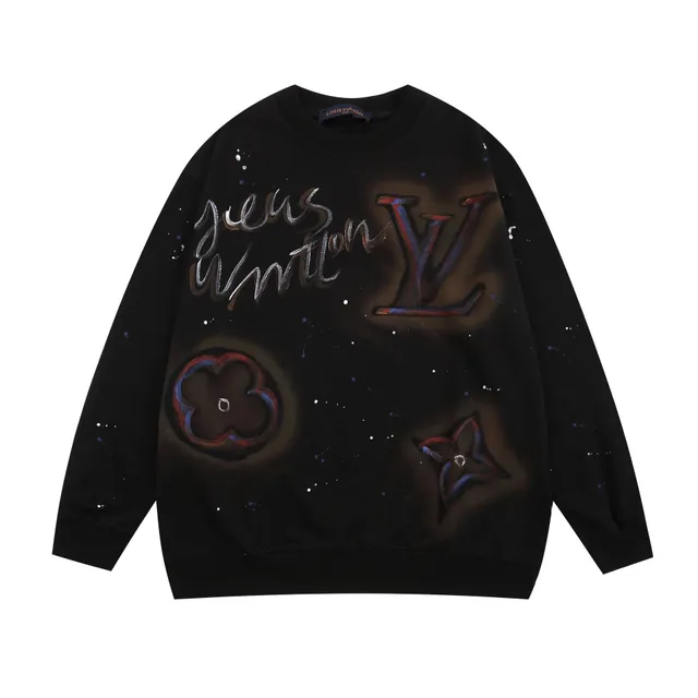 Louis Vuitton Crewneck Sweatshirt Graffiti Print