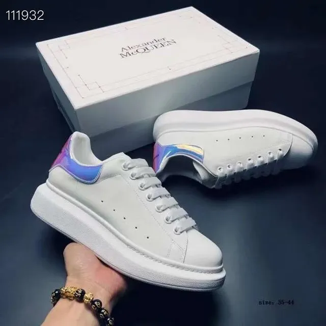 Alexander McQueen Oversized Sneaker Iridescent Heel Tab
