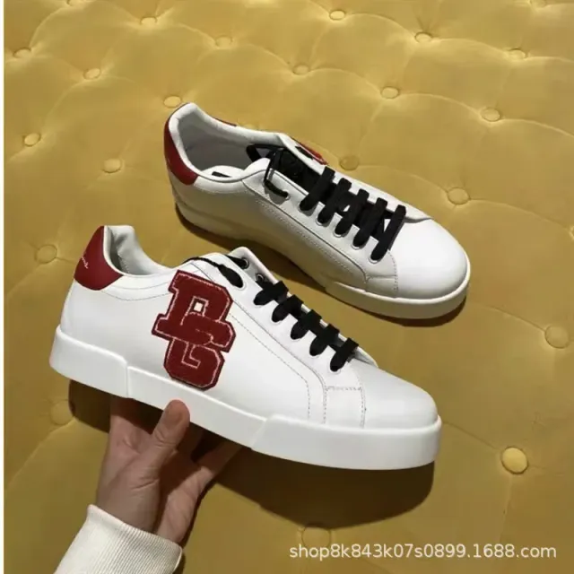 Dolce & Gabbana DG Leather Sneaker Logo Patch