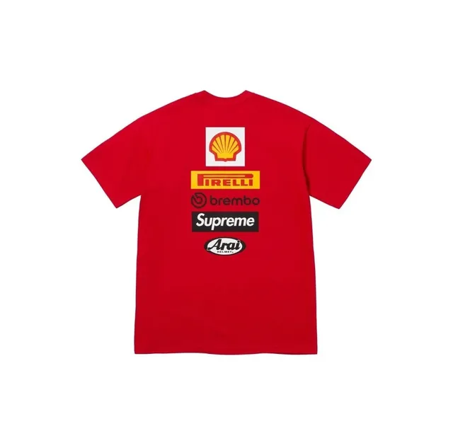 Supreme Racing Logos Tee Shell Pirelli Brembo Arai