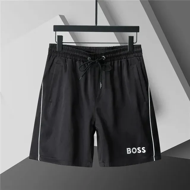 Hugo Boss Logo Shorts Contrast Stripe