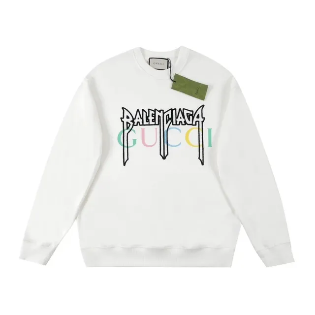 Crewneck Sweatshirt Balenciaga x Gucci Logo