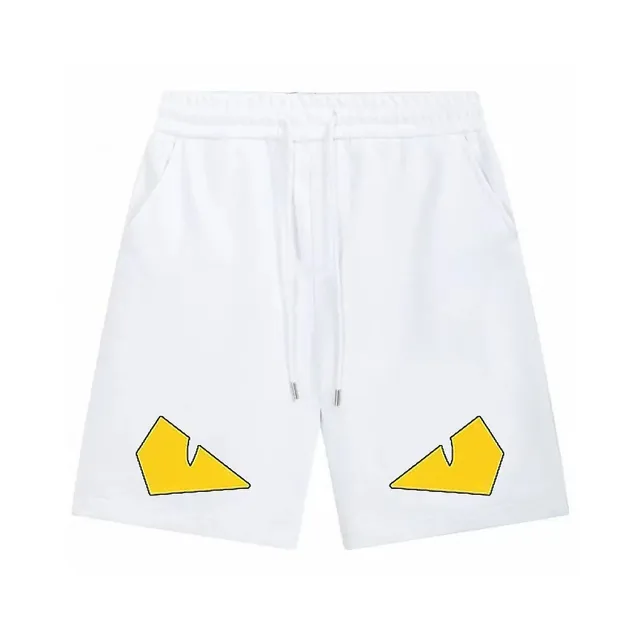 Fendi Wu-Tang Logo Shorts White with Yellow Logo