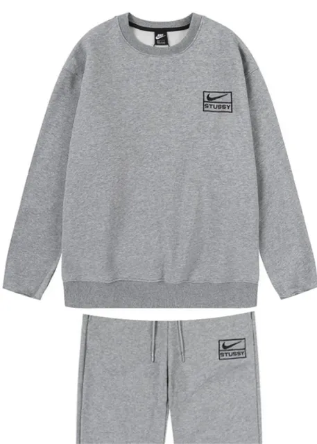Stüssy Crewneck and Joggers Set Nike Stussy Logo