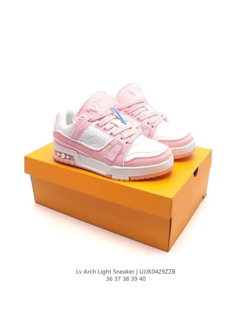 Louis Vuitton Arch Light Sneaker Pink and White