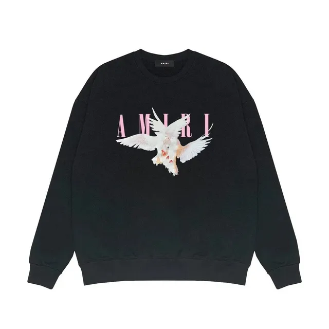 Amiri Crewneck Sweatshirt Dove Graphic