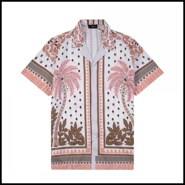Amiri Short-Sleeve Shirt Palm Tree Print