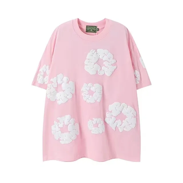 Sacai T-Shirt Floral Appliqué