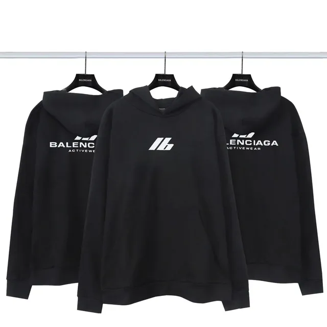 Balenciaga Active Wear Hoodie Logo Print