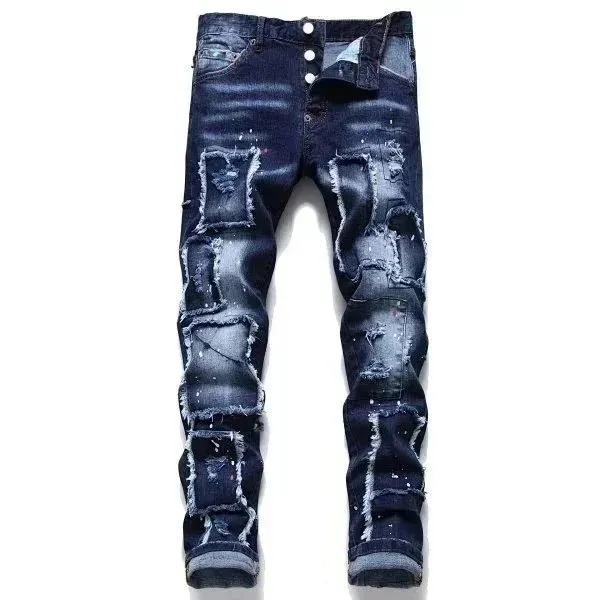 Levi's 501 Jeans Distressed Patchwork