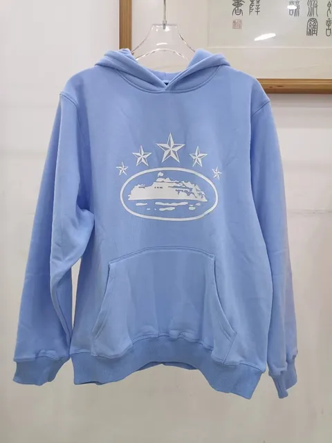 Hooded Sweatshirt Star and Ship Graphic