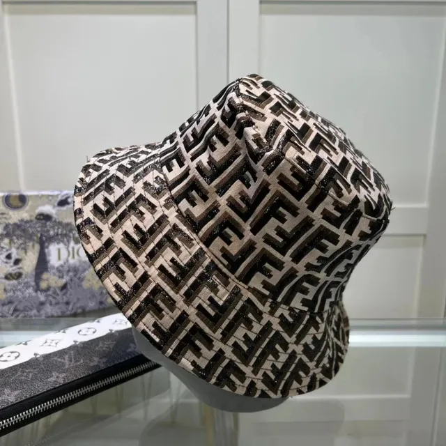Fendi Bucket Hat FF Logo Print
