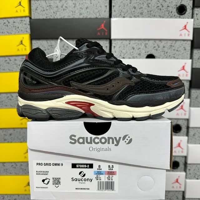 Saucony Pro Grid Omni 9 Black/Silver/Argent