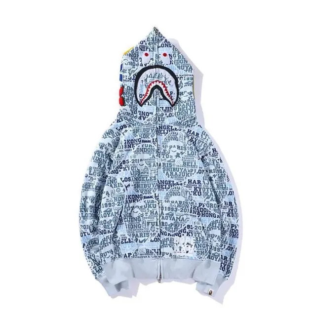BAPE Shark Hoodie City Print