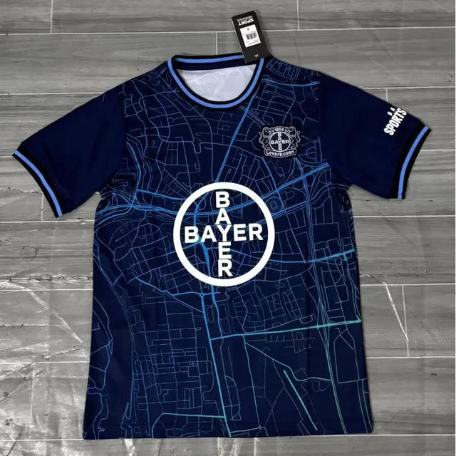 Bayer Leverkusen Jersey Map Print