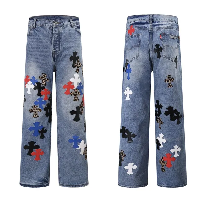 Chrome Hearts Cross Patch Jeans